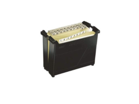 LEITZ Bac pour dossiers suspendus ALPHA, noir