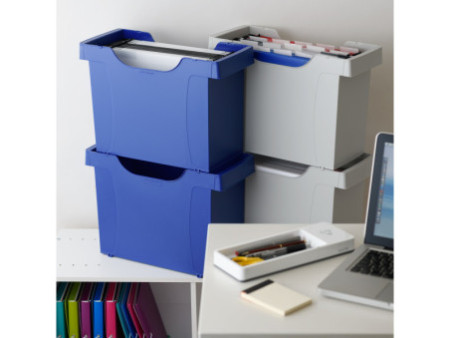 LEITZ Bac de rangement pour dossiers suspendus Uni Plus,
