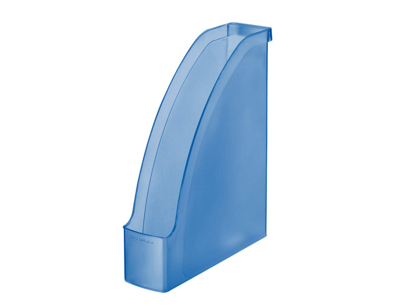 LEITZ Porte-revue Plus, A4, en polystyrène, bleu translucide