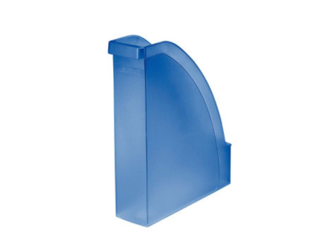 LEITZ Porte-revue Plus, A4, en polystyrène, bleu translucide
