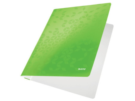 LEITZ Chemise à lamelle WOW, A4, en carton, vert