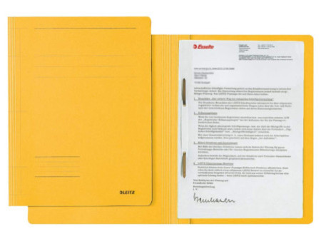 LEITZ chemises à lamelle Fresh, format A4, carton, jaune, en