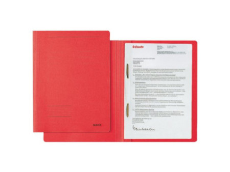 LEITZ chemise à lamelle Fresh, format A4, carton, rouge, en
