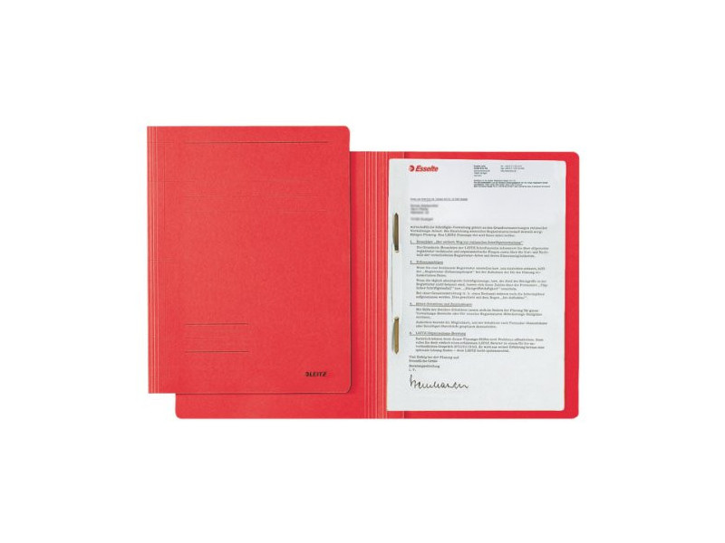 LEITZ chemise à lamelle Fresh, format A4, carton, rouge, en