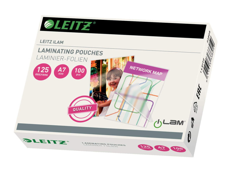 LEITZ Pochette de plastification, A7, brillant, 250 microns