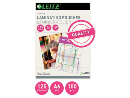 LEITZ Pochette de plastification, A6, brillant, 250 microns