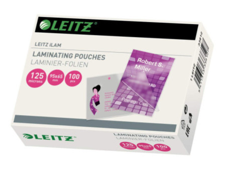 LEITZ Pochette de plastification, 65 x 95 mm, 250 microns