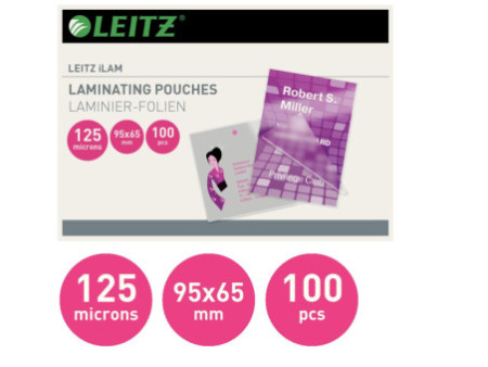 LEITZ Pochette de plastification, 65 x 95 mm, 250 microns