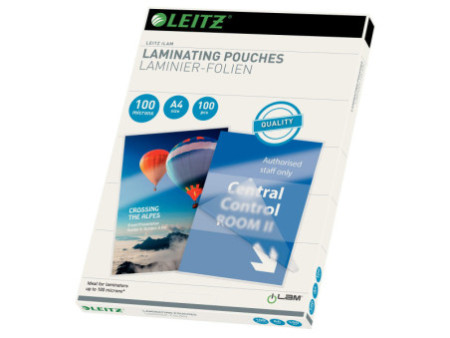 LEITZ Pochette de plastification, A4, brillant, 200 microns