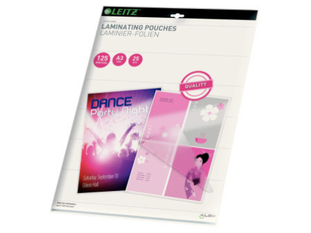 LEITZ Pochette de plastification, A3, brillant, 250 microns