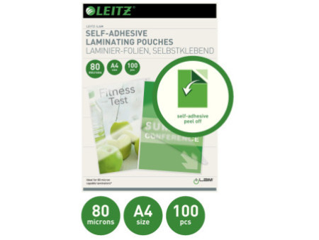 LEITZ Pochette de plastification, A4, brillant, 160 microns