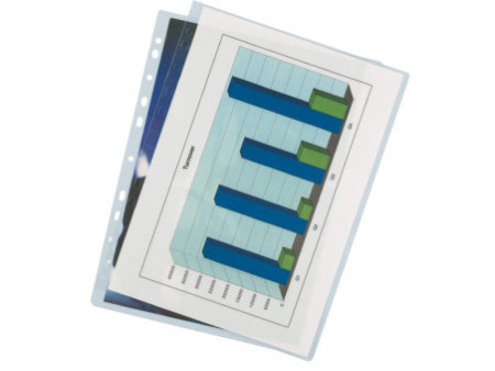 LEITZ Pochette de plastification, A4, trous de classement,