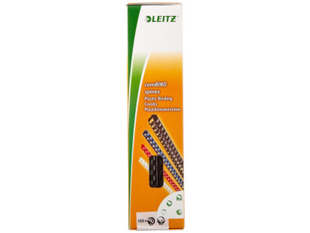 LEITZ Peigne à relier plastique, diamètre: 6 mm, noir