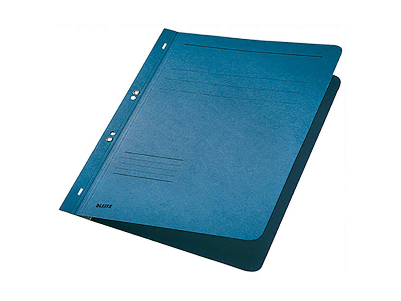LEITZ Chemise à oeillet, A4, carte lustrée, bleu