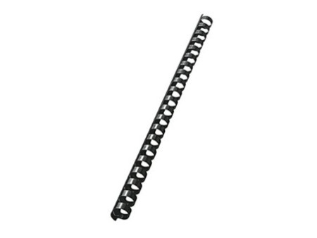 LEITZ Peigne à relier en plastique, diamétre 14 mm, noir