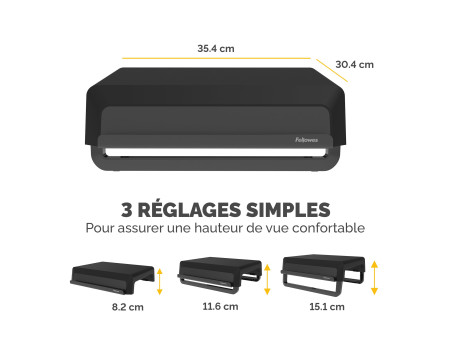 Fellowes Support pour écran Breyta, noir