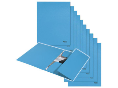 LEITZ Chemise-trieur, A4, carton de 430 g/m2, bleu