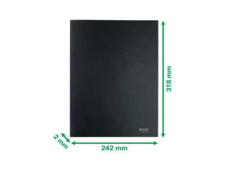 LEITZ Chemise-trieur, A4, carton de 430 g/m2, noir