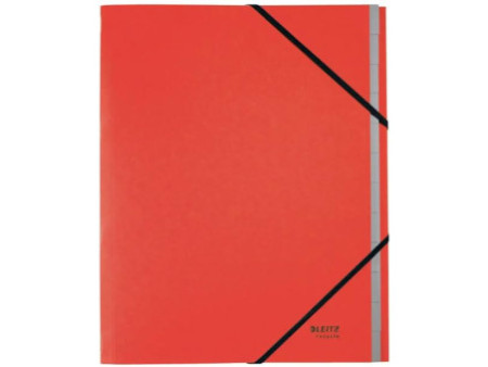LEITZ Chemise trieur Recycle, A4, carton, rouge