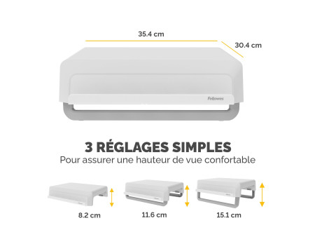 Fellowes Support pour écran Breyta, blanc