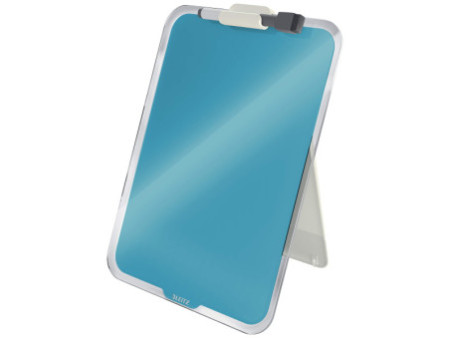 LEITZ Chevalet de bureau en verre Cosy, bleu