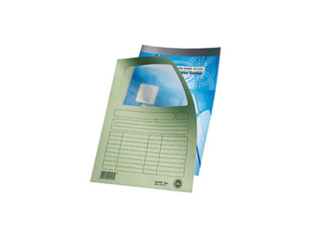 LEITZ Chemise à fenêtre, format A4, carton, jaune, 160 g/m2