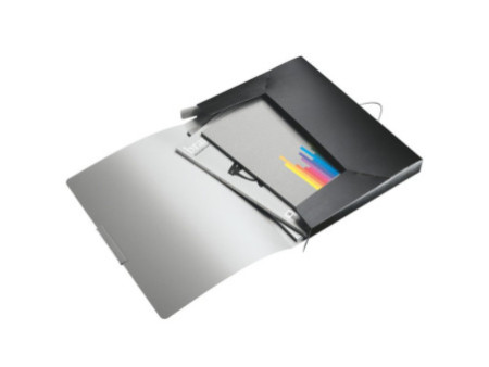 LEITZ Boîte de rangement Style, A4, PP, noir satin