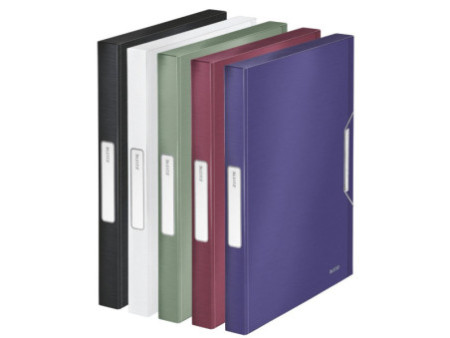LEITZ Boîte de rangement Style, A4, PP, noir satin
