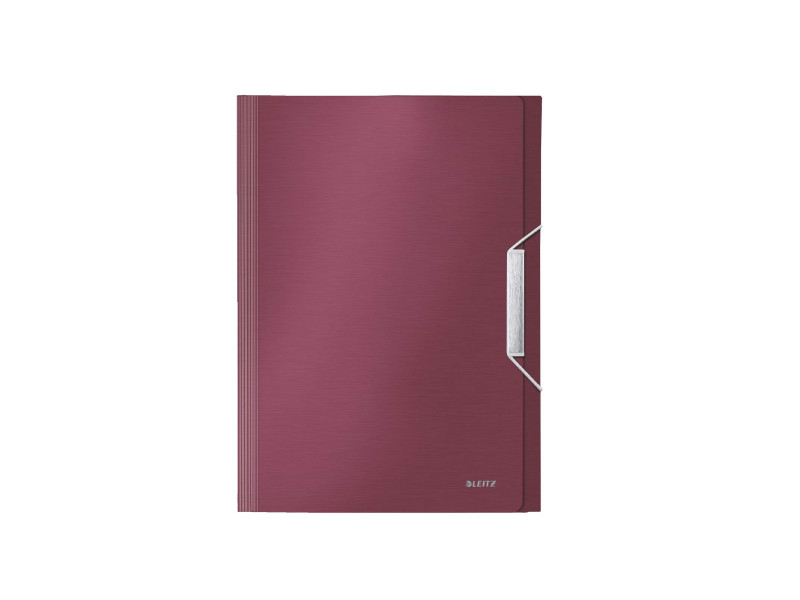 LEITZ Trieur ménager Style, A4, PP, 6 compartiments, rouge