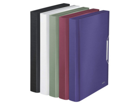 LEITZ Trieur ménager Style, A4, PP, 6 compartiments, rouge