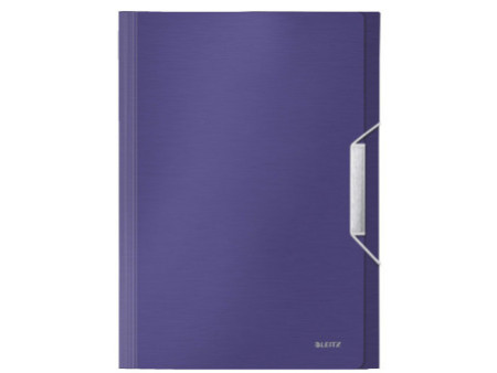 LEITZ Trieur ménager Style, A4, PP, 6 compartiments, bleu