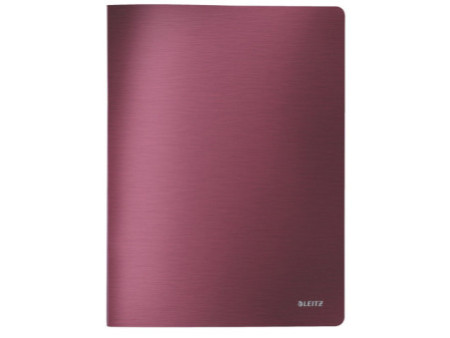 LEITZ Protège documents Style, format A4, PP, rouge grenat
