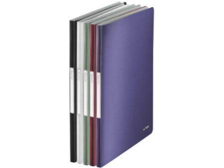 LEITZ Protège documents Style, format A4, PP, noir satin,
