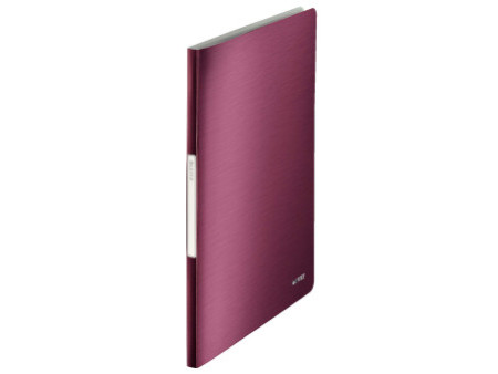 LEITZ Protège documents Style, format A4, PP, rouge grenat,