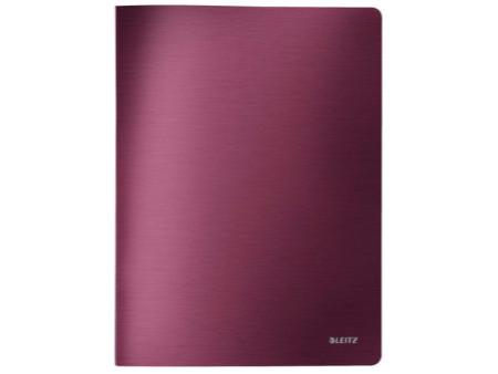 LEITZ Protège documents Style, format A4, PP, rouge grenat,