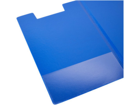 LEITZ Porte-bloc à pince avec rabat, A4, couverture PP, bleu
