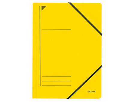 LEITZ Chemise à élastique, format A4, carton, jaune