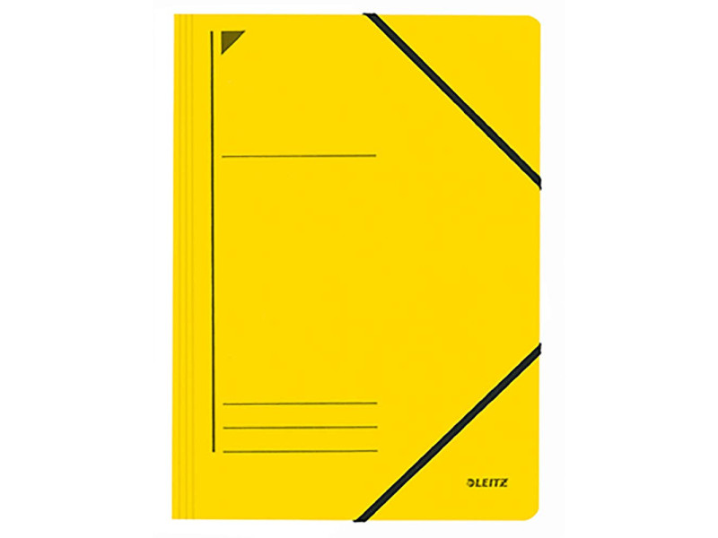 LEITZ Chemise à élastique, format A4, carton, jaune