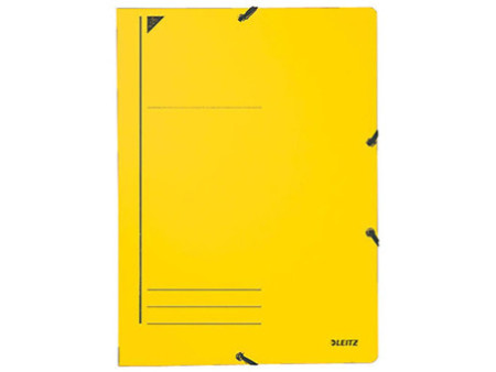 LEITZ Chemise à élastique, format A4, carton, jaune