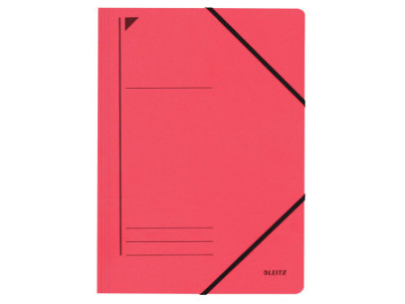 LEITZ Chemise à élastique, format A4, carton, rouge