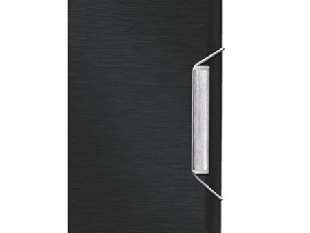LEITZ Chemise de rangement Style, format A4, pp, noir satin,