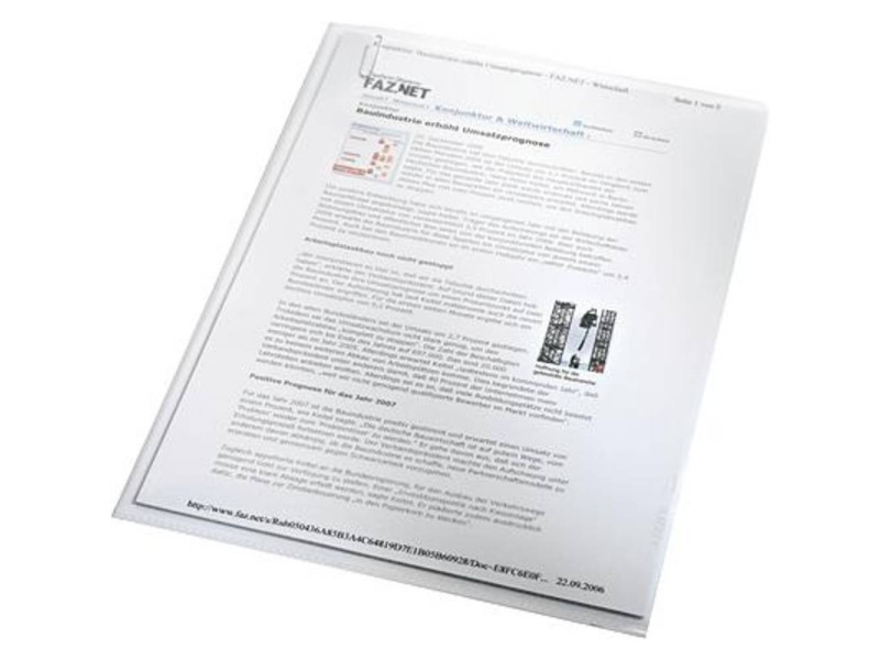 LEITZ Pochette transparente Standard, A4, PP, grainé,0,13 mm
