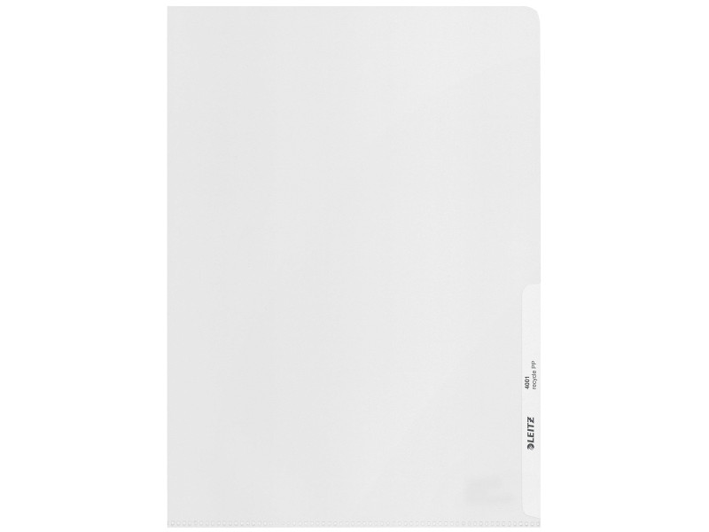 LEITZ Pochette transparente Recycle, A4, PP, grainé, 0,14 mm