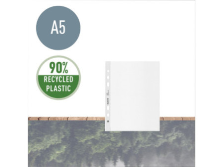 LEITZ Pochette perforée Recycle, A5, PP, grainé