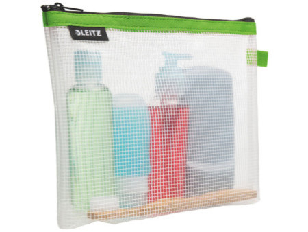 LEITZ Trousse à cosmétique WOW Traveller, transparent/vert