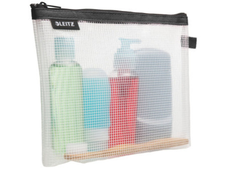 LEITZ Trousse à cosmétique WOW Traveller, transparent/noir
