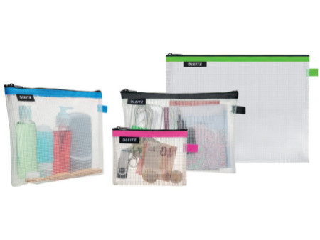 LEITZ Trousse à cosmétique WOW Traveller, transparent/noir