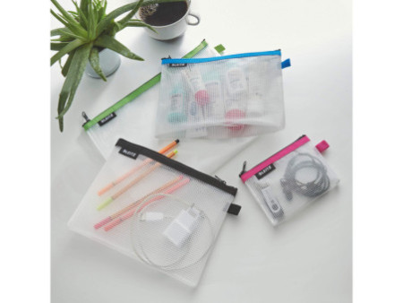 LEITZ Trousse à cosmétique WOW Traveller, transparent/noir