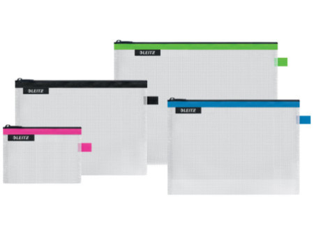 LEITZ Pochette à fermeture zip WOW Traveller, set de 4