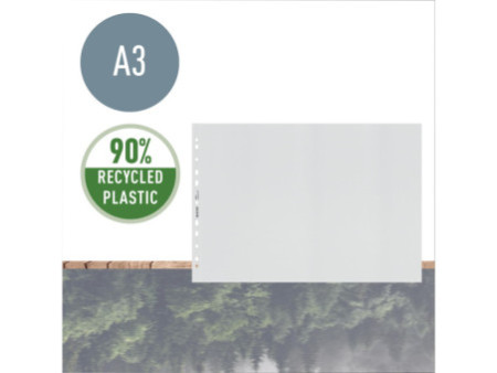 LEITZ Pochette perforée Recycle, A3 paysage, PP, grainé